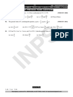 Trigonometric Equation NIMCET Previous Years Questions 218472