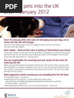Download Bringing Pets Into the UK New Rules by PetRelocationcom SN59065200 doc pdf
