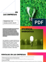 Ventajas Del Uso de La Eficiencia Energética en Las Empresas