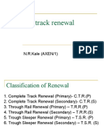 Manual track renewal IRSE