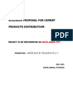 A Business Proposal On Cement Distributi