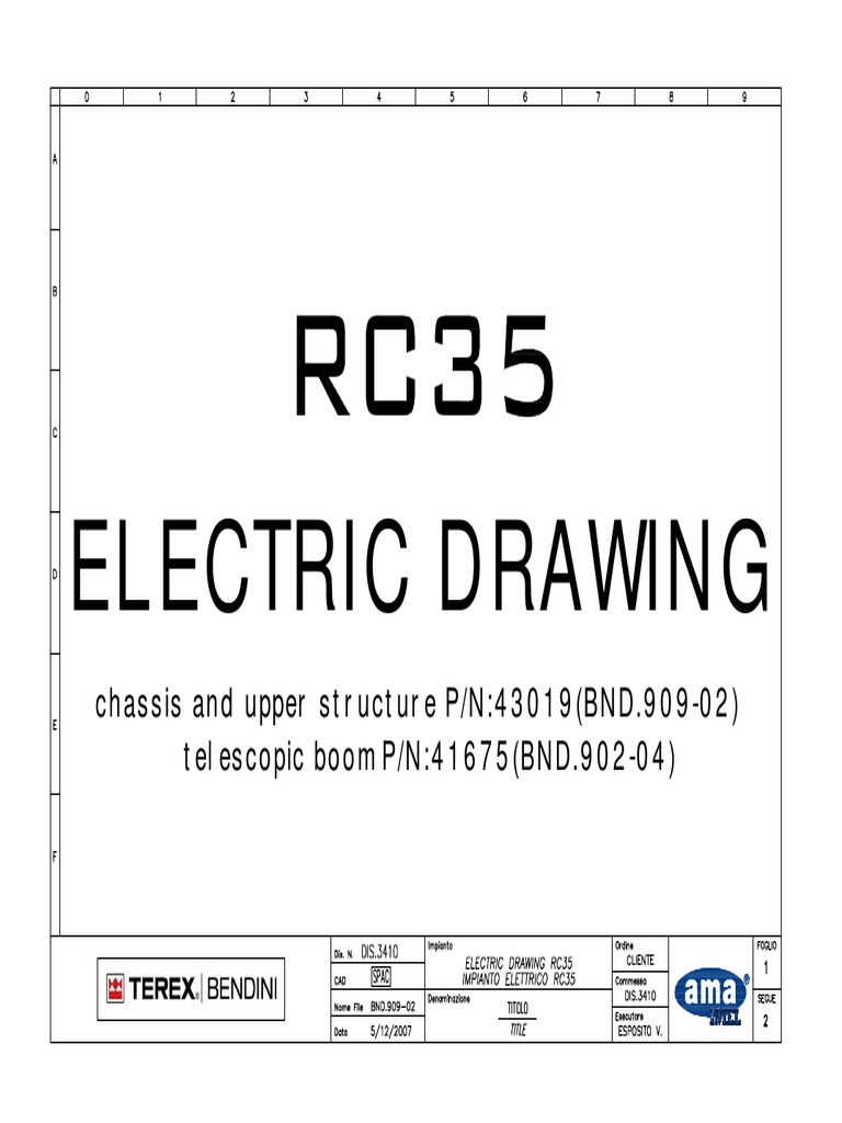 Electric Drawing for Boom Assembly | PDF