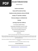 Download Charterhouse July 17th Car Auction Catalogue by abromell SN59066339 doc pdf
