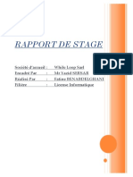 Rapport de Stage Informatique