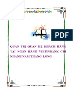 QUẢN TRỊ QUAN HỆ KHÁCH HÀNG TẠI NGÂN HÀNG VIETINBANK CHI NHÁNH NAM THĂNG LONG - 643350