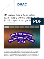 MP Laptop Yojana Registration 2022 - Apply Online, Status Check at Shikshaportal - Mp.gov - in