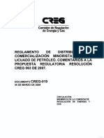 D-019 Reglamento de Distribucion y Comercializacion Minorista GLP