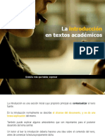 La Introduccion en Textos Academicos