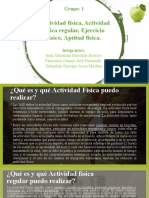 Actividad Física, Actividad Física Regular, Ejercicio Físico, Aptitud Física.