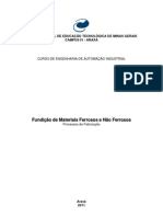 Trabalho - Fundição de Materiais Ferrosos e Não Ferrosos