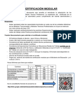 Certificación modular progresiva en carreras técnicas