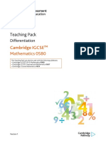 0580 Differentiation Teaching Pack v1