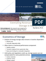 Estimating Revenue from Energy Storage in Market Areas