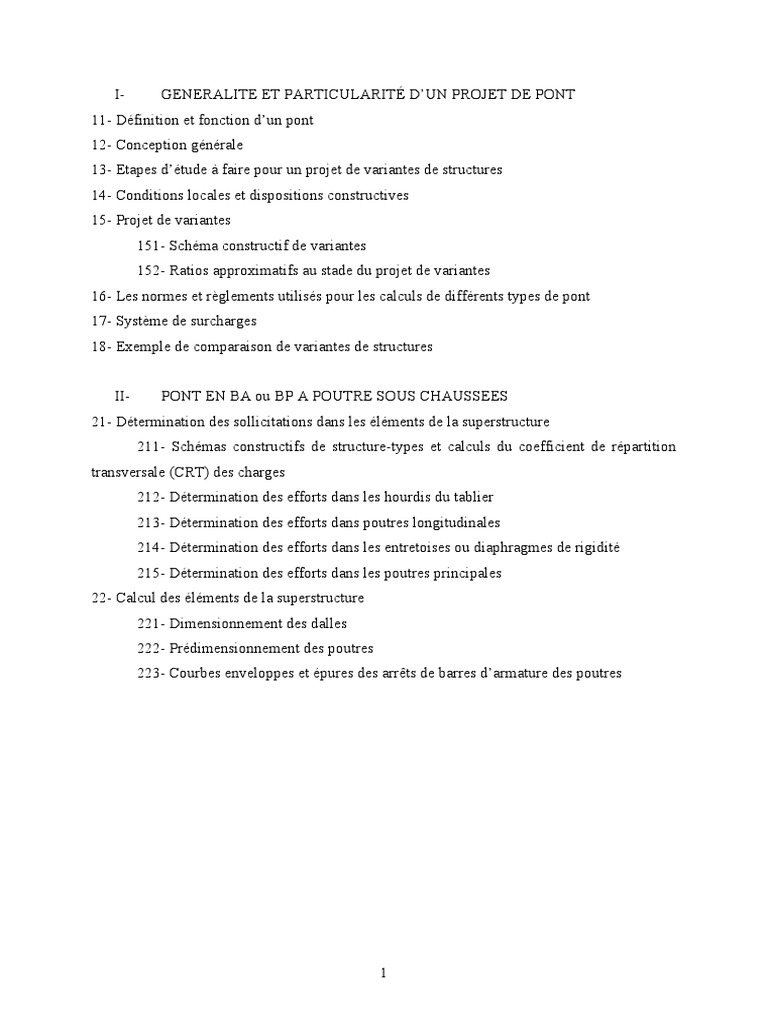 Calculer Les Indices De La Rangée Commune Aux Plans Schéma Cours Pont ESPA | PDF | Pont | Fondation (construction)