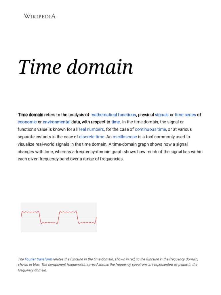 Time Domain | PDF