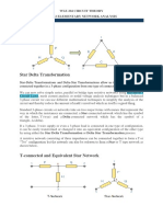 Star Delta Transformation: Wle 204 Circuit Theory Unit 2 Elementary Network Analysis