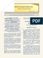 Boletín Jurisprudencial Nº 08 del 31 de Agosto de 2022