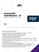 Prova Ac01 - 1º Ano - Ac01 (1 Chamada) - Final