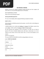 DBMS LAB Reference Manual