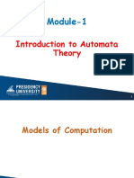 Module-1 - Introduction To Automata Theory - PDF