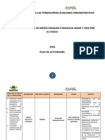 Plan de Cargue para Las Formaciónes Auxiliares Administrativos