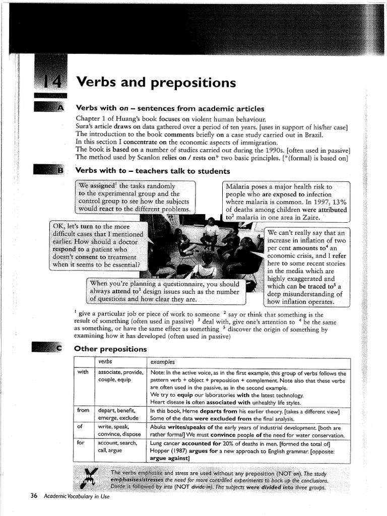 Noun-Verb Plus Preposition | PDF