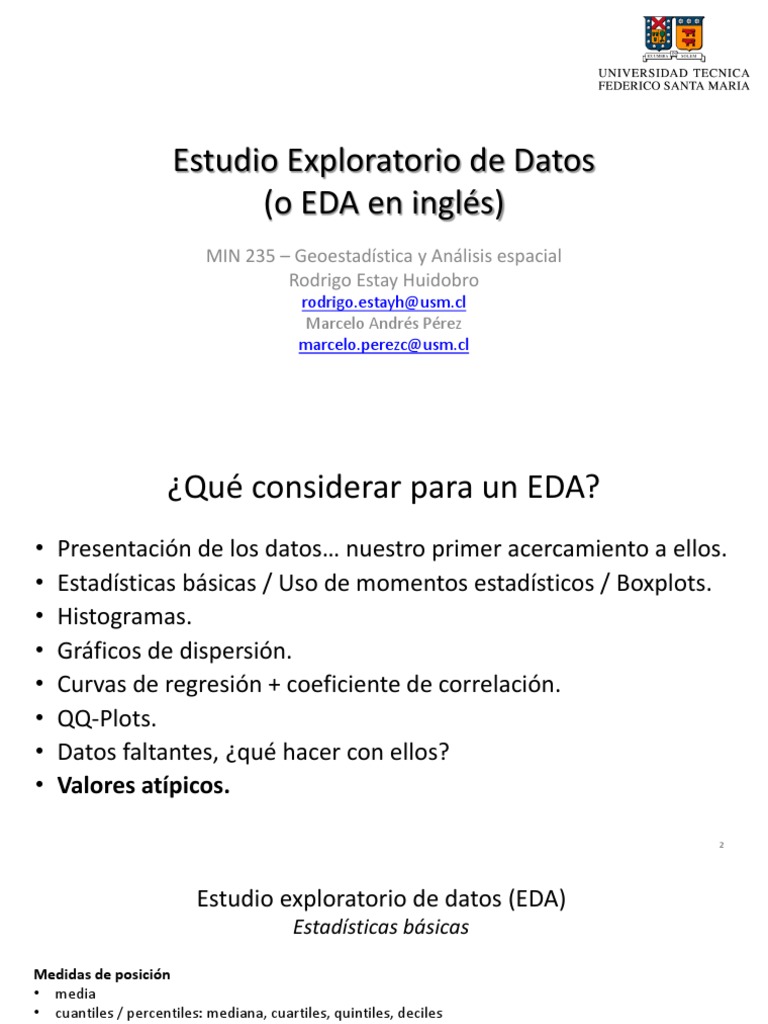 Estudio Exploratorio de Datos (EDA) | PDF | Cuantil | Dispersión ...