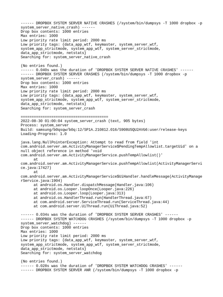 Dropbox PDF Java (Programming Language) System Software
