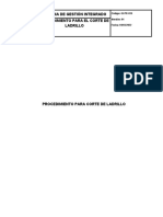 Procedimento para Corte de Ladrillo