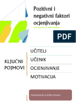 Pozitivni I Negativni Faktori Ocjenjivanja - Selma Imamović