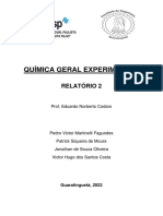 Relatório de química geral experimental sobre pontos de fusão e curva de aquecimento do paradiclorobenzeno