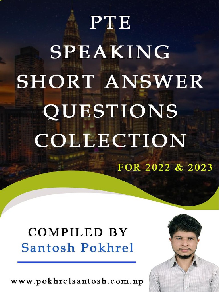 Recent Pte Short Answer Questions