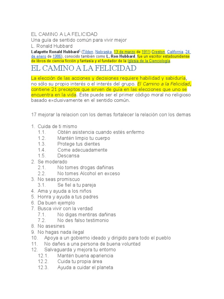 El Camino A La Felicidad | PDF | Felicidad | Conocimiento