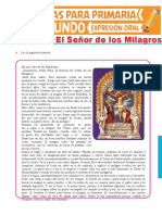 Lectura de El Señor de Los Milagros para Segundo Grado de Primaria