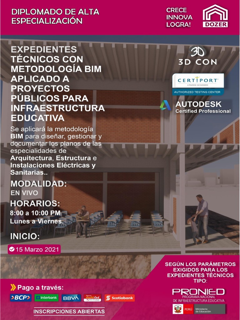 Brochure Exp. Bim | PDF | Autodesk Revit | Hormigón