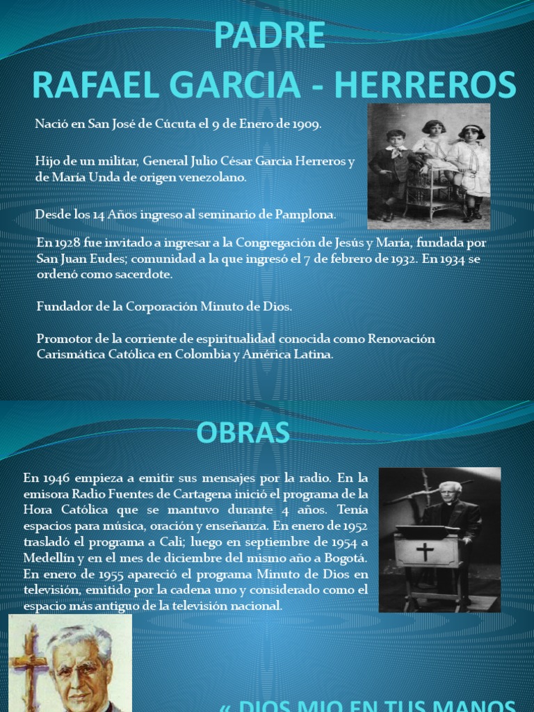 Biografía del Padre Rafael García Herreros | PDF | Religión y ...