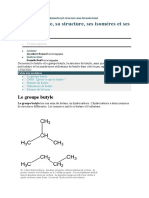 Groupe Butyle, Sa Structure, Ses Isomères Et Ses Utilisations