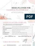 Social Media Planner For National Planner Day by Slidesgo