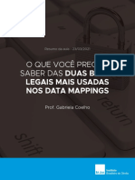 Resumo Da Aula - Duas Bases Legais Data Mappings