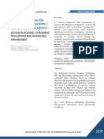 Vista de Modelo de integración inteligencia de negocios y gestión del conocimiento