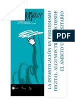 Investigacion Sobre Periodismo Digital 2011