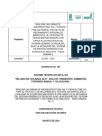 INFORME TÉCNICO APU NP No. 001 (RELLENO EN TRITURADO DE ")