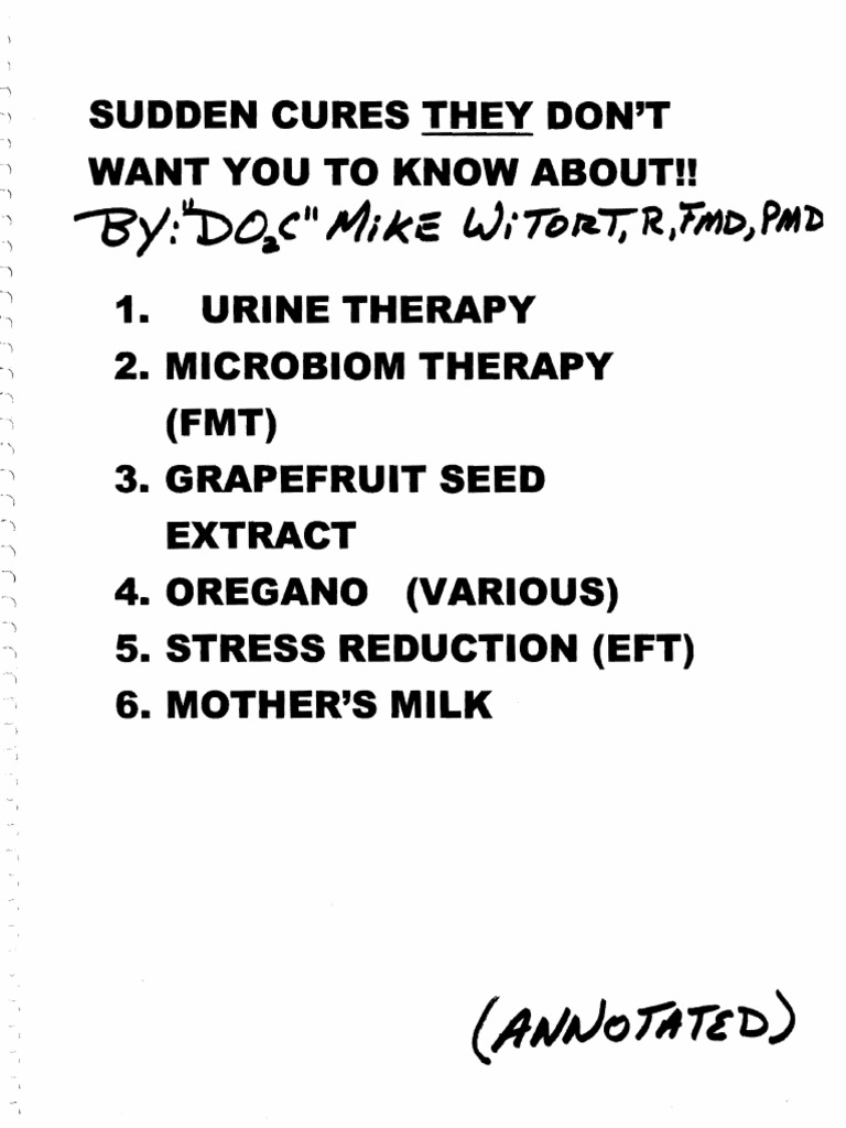 Sudden Cures They Dont Want You To Know About PDF Medicine Health