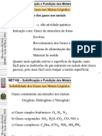 Solubilidade de gases em metais líquidos