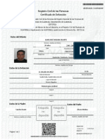 Certificado de Defunción