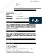 Oceanography (Inglés) Autor Federal University of Agriculture, Abeokuta