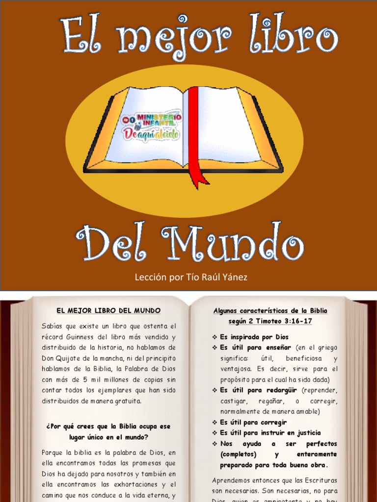 El Mejor Libro Del Mundo | PDF | Biblia | Dios