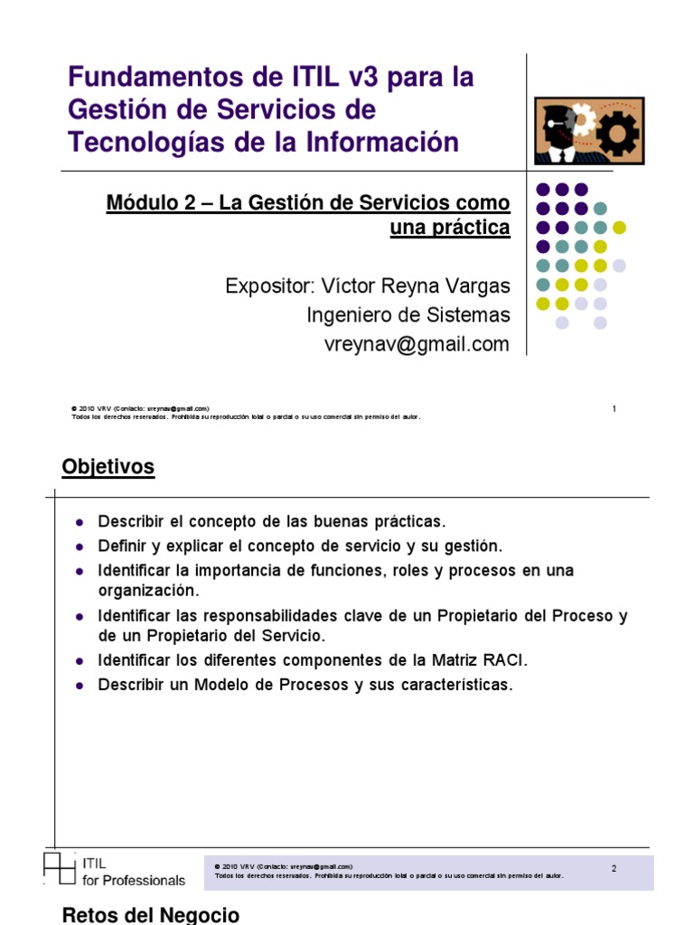 La Gestión de Servicios Como Una Práctica | PDF | Itil | It Service ...