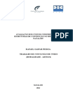 2016 - Avaliação Dos Custos Construtivos de Estruturas de Contenção No Município de Natalrn