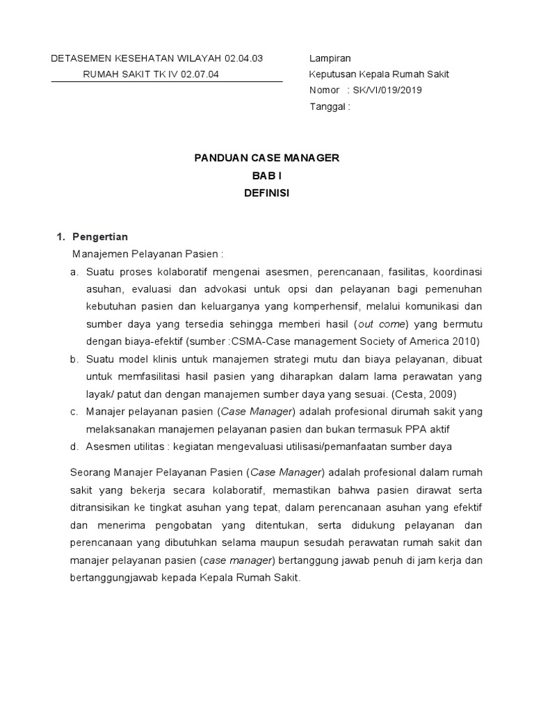 Panduan Case Manager PDF